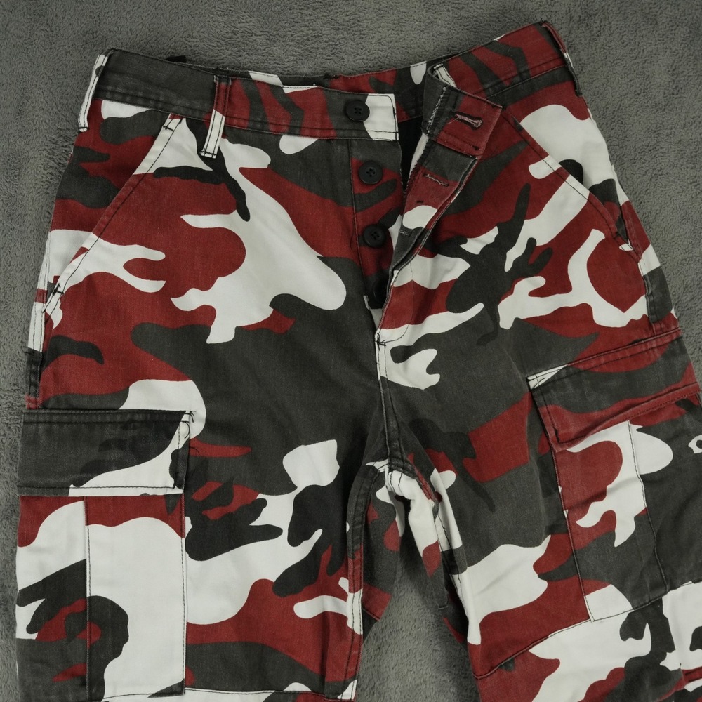 Rothco‎ BDU Style Cargo Pants Mens Small Red Urban Camo Tactical Military Baggy
